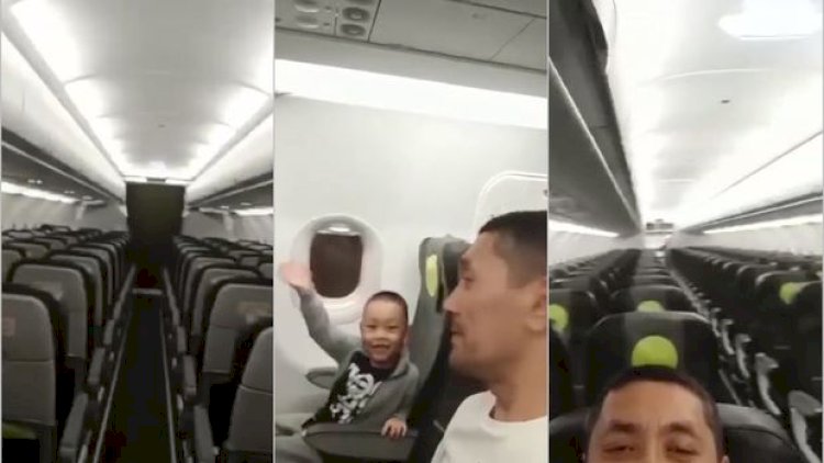    Qazaxıstandan Rusiyaya uçan təyyarənin cəmi 2 sərnişini olub – Video   
