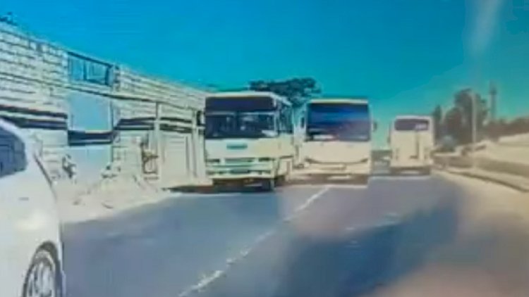    Avtobusu təhlükəli idarə edən sürücü işdən çıxarıldı   - VİDEO