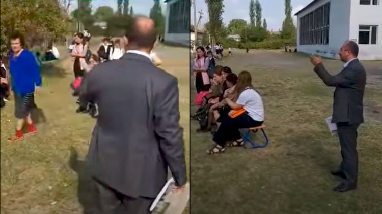    Şəkidə olay: Müəllimlər dərsləri boykot etdi - Video   
