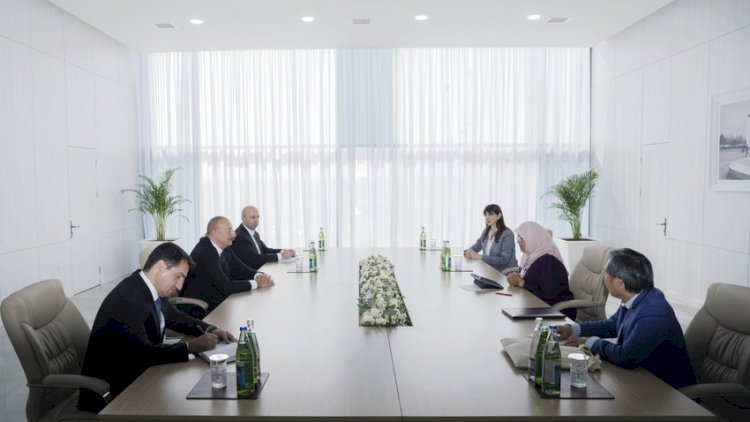    Prezident İlham Əliyev BMT rəsmisini qəbul etdi   
