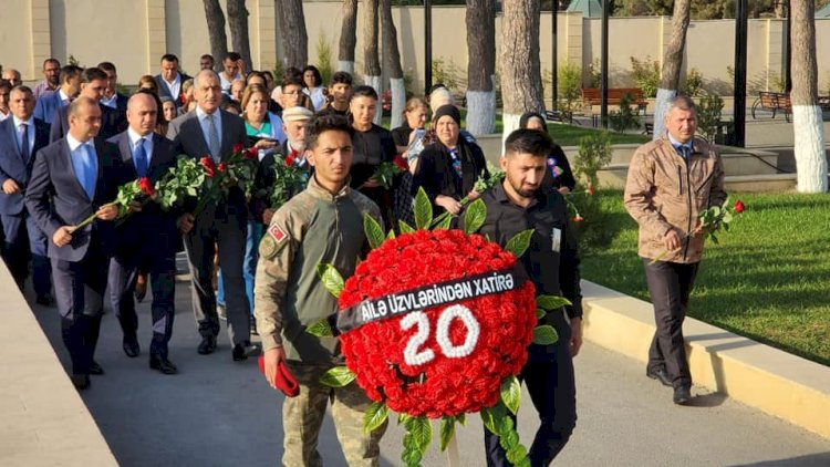    Suraxanıda şəhid oxuduğu məktəbdə anıldı   - Fotolar