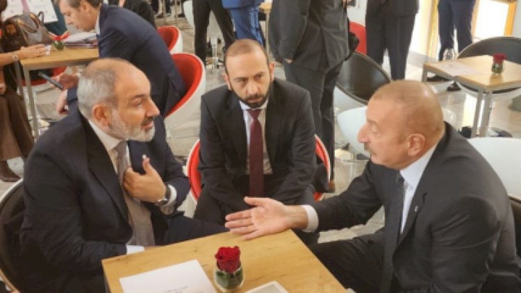    Paşinyan Əliyevlə görüşə “şparqalka” ilə girdi? - Makronun xətti ...   