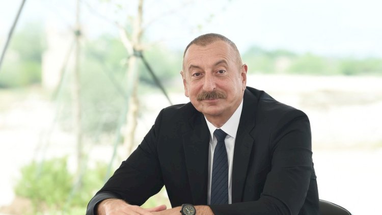    İlham Əliyev Praqada Azərbaycan televiziya kanallarına müsahibə verdi   