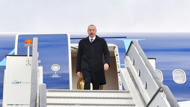    Prezident Əliyev Rusiyaya işgüzar səfərə gedib   