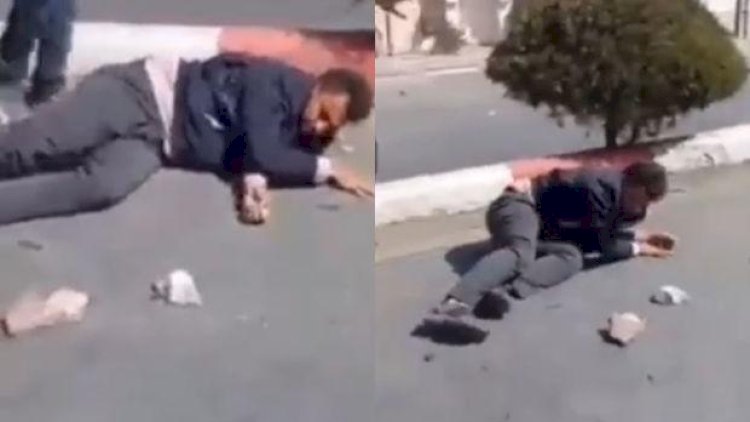    İranda polisin döyüldüyü anlar - VİDEO   