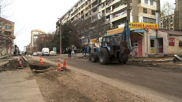    Bakının bu küçəsi təmir edilir - Video   
