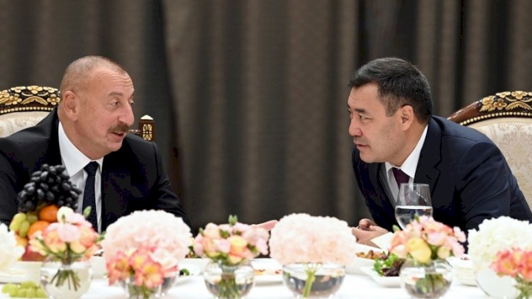    Sadır Japarovun adından İlham Əliyevin şərəfinə rəsmi qəbul təşkil edildi - Fotolar   