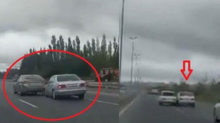    Bakı-Sumqayıt yolunda maşınları vura-vura gedən sürücü kimdir? - VİDEO   