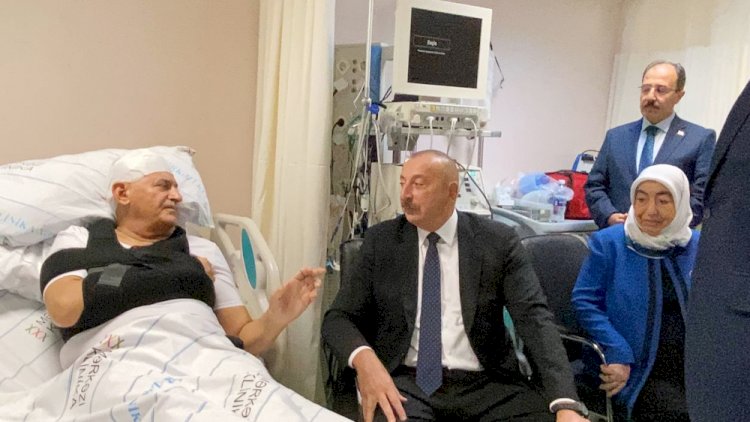    Prezident qəzaya düşən Türkiyə rəsmilərinə baş çəkdi   - FOTOLAR