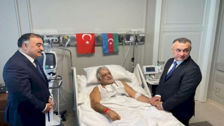   Azərbaycanın səhiyyə naziri və Türkiyədəki səfiri Şamil Ayrımı ziyarət etdi - Fotolar   