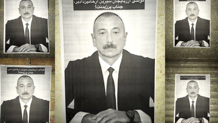    İlham Əliyevin posterləri İran küçələrinə vuruldu   