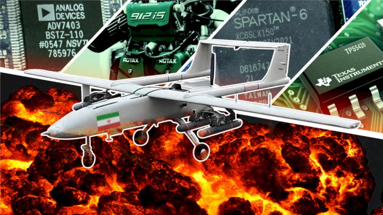    İran dronlarıın Qərbdə hazırlanmış hissələri   