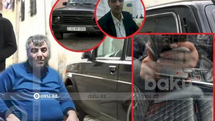    Rəşad Dağlının qətl törətdiyi avtomobilin görüntüləri - VİDEO   