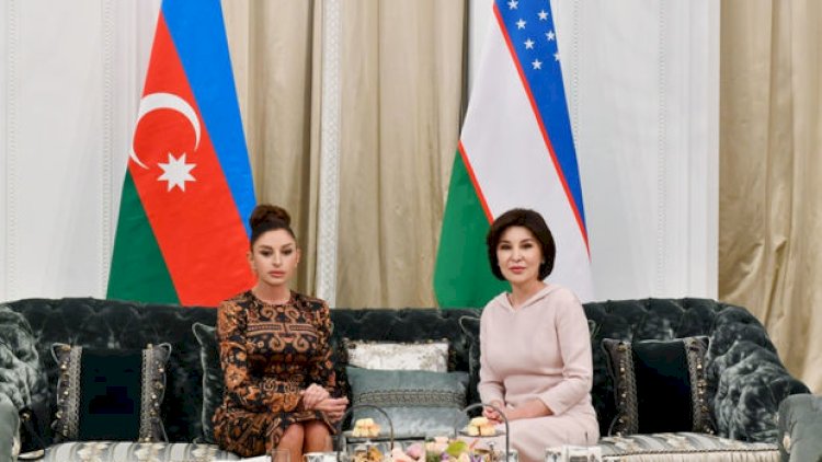    Mehriban Əliyeva Ziroatxon Mirziyoyeva ilə görüşdü - Foto   