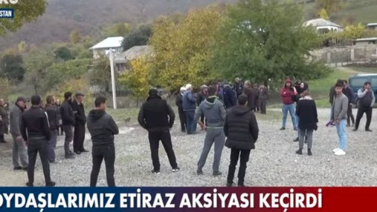    Gürcüstanda soydaşlarımız etiraz aksiyası keçirdi - Video   