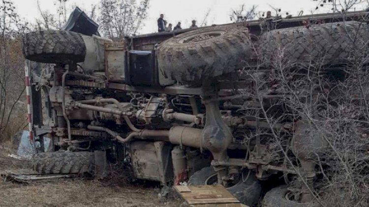   Erməni hərbçilər qəzaya düşdü:   1 ölü, 7 yaralı