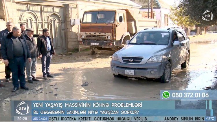    Bakıda bu qəsəbənin sakinləri yağışdan qorxur: “Evdən 2 ayyaqabı ilə çıxırıq”   - VİDEO
