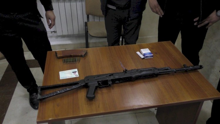    Keçmiş məhkum “Kalaşnikov“la tutuldu - FOTO   