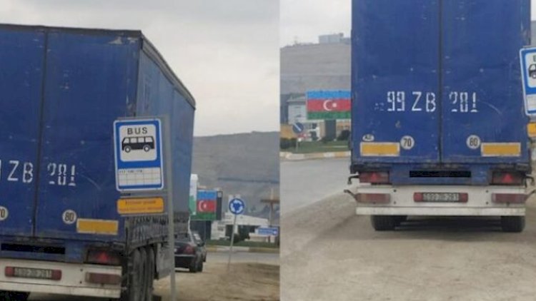    “Meyvəli” dairəsində sürücüləri tələyə salan yük maşını   - DİQQƏT