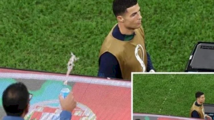    Azarkeş Ronaldonun üzərinə su atdı   