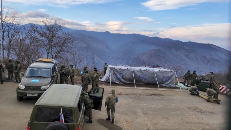    Şuşa-Xankəndi yolunda son durum: Ruslar da çadır qurmağa başladı   - VİDEO