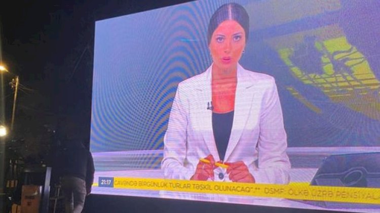    Şuşa-Xankəndi yolunda böyük monitorlar quraşdırıldı - Foto   