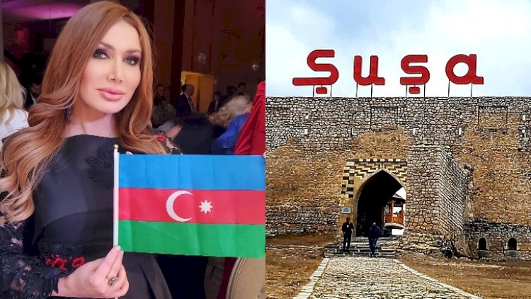    Fəxriyyə Xələfova Şuşada film çəkir - Fotolar   