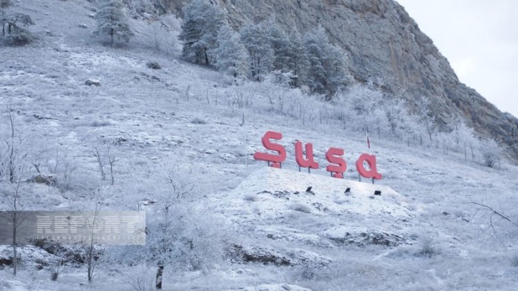    Şuşa ağ örpəyə büründü   - FOTOLAR