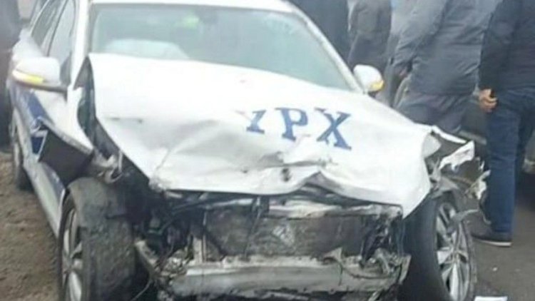    Bərdədə qəza: Polis xəsarət aldı   