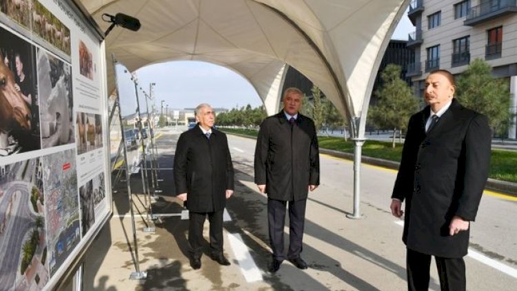    İlham Əliyev Ağ Şəhərdə təməlqoyma mərasimində iştirak etdi   