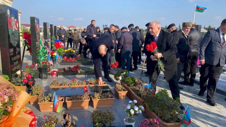    Suraxanıda Vətən müharibəsi şəhidi anıldı    - Fotolar