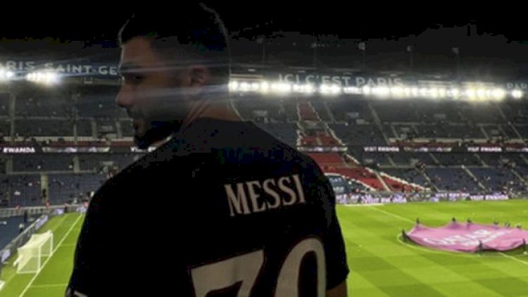   Qurban Qurbanovun oğlu Messi forması ilə PSJ-nin matçında - Foto   