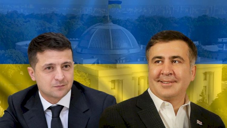    Saakaşvili Zelenskini Çörçilə bənzətdi   