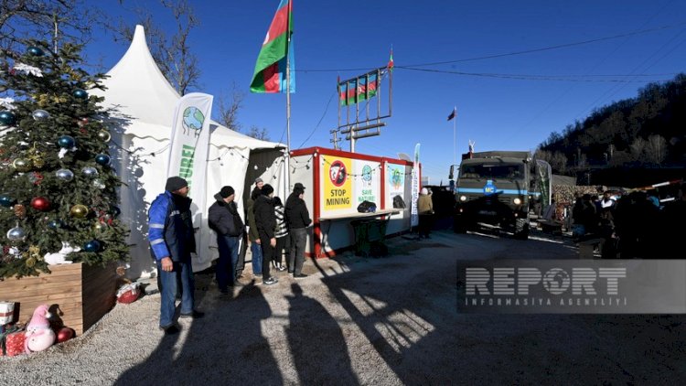    Sülhməramlılara aid növbəti təminat maşını Laçın yolundan keçdi   