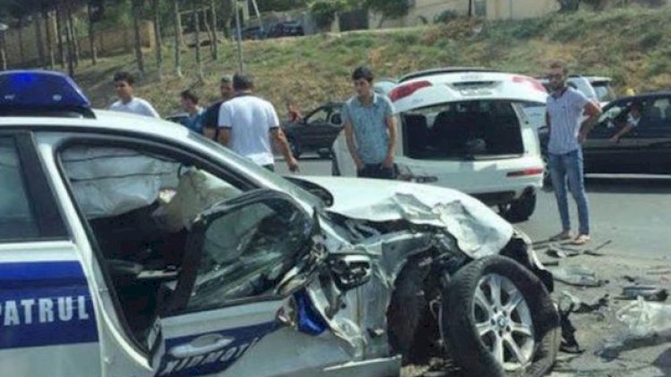    Abşeronda yol polisi qəzaya uğradı: Yaralanan var   