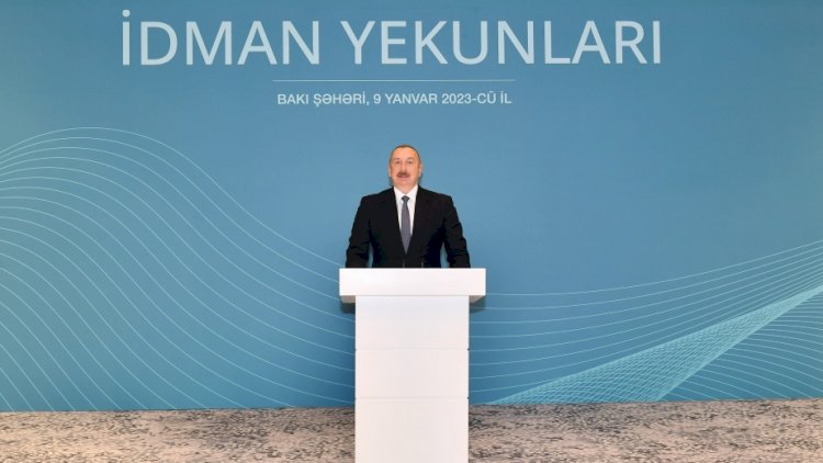    İlham Əliyev idmançılarla görüşdü   