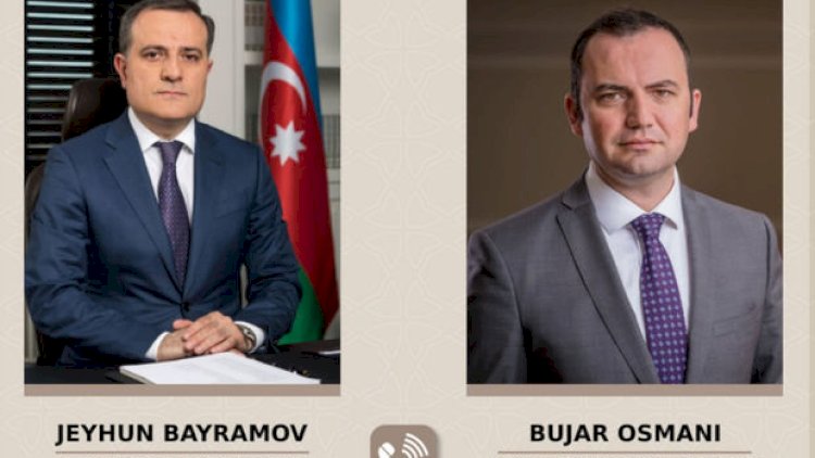    Ceyhun Bayramov Şimali makedoniyalı həmkarı ilə danışdı   