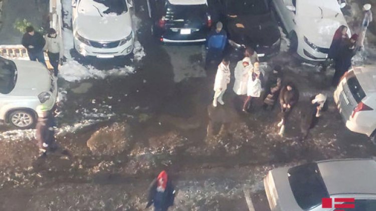    Bakıda binada qaz sızması oldu, sakinlər təxliyyə edildi - Fotolar   