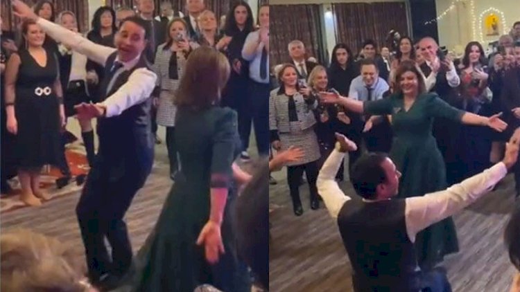    İlham Mirzəyev toydakı qeyri-adi rəqsi ilə gündəm oldu - Video   