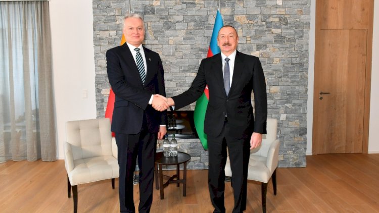    İlham Əliyev Litva prezidenti ilə görüşdü   