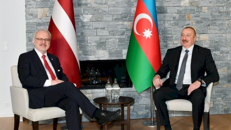    Azərbaycan və Latviya prezidentləri görüşdü   