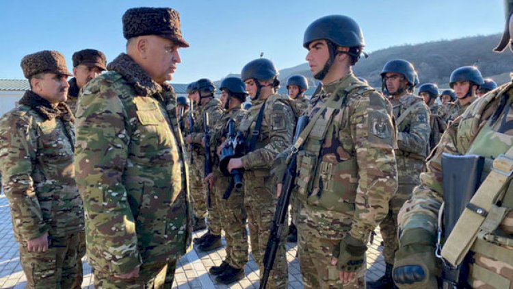    Kərim Vəliyev Laçın və Kəlbəcərdəki hərbi hissələrdə yoxlanış keçirdi - Fotolar   
