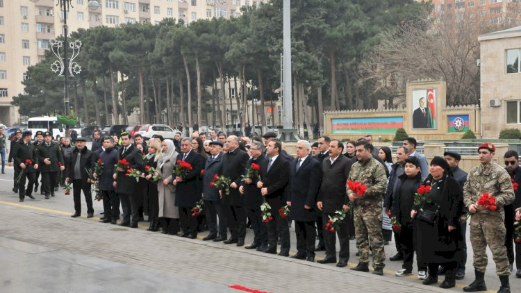    Abşeronda 20 Yanvar şəhidləri anıldı - FOTOLAR   