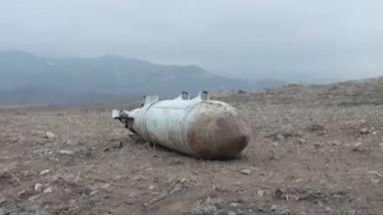    Seyfəli kəndi yaxınlığında partlamamış sursat tapıldı - Video   
