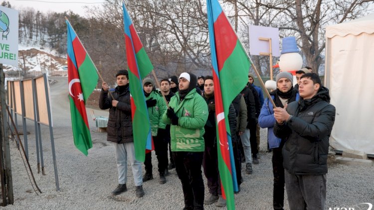    Laçın yolundaı aksiya: 48 gündür davam edir    