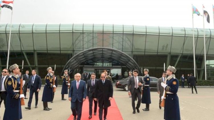    Misir Prezidenti Əbdülfəttah Əs-Sisinin Azərbaycana səfəri başa çatdı - Fotolar   
