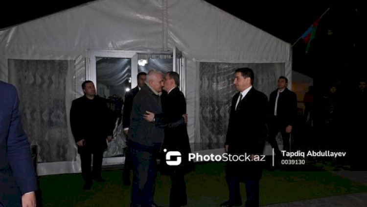    Ceyhun Bayramov və Hikmət Hacıyev Orxan Əsgərovun yas mərasimində olublar   - Fotolar