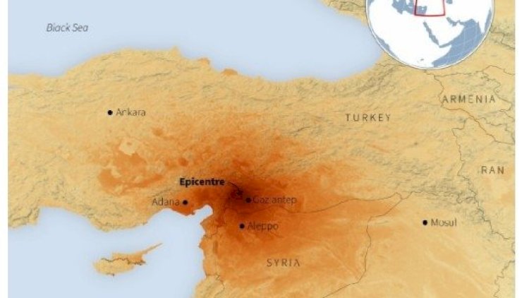    Zəlzələnin təsir dairəsinə Ankara da daxildir - XƏRİTƏ   