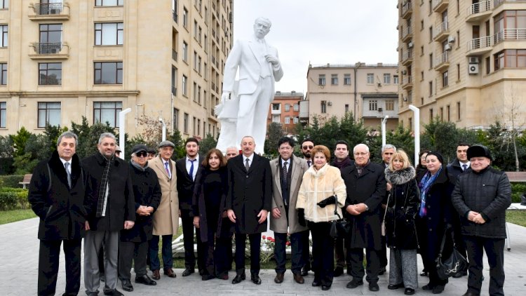    Prezident bəstəkar Tofiq Quliyevin abidəsinin açılışında    