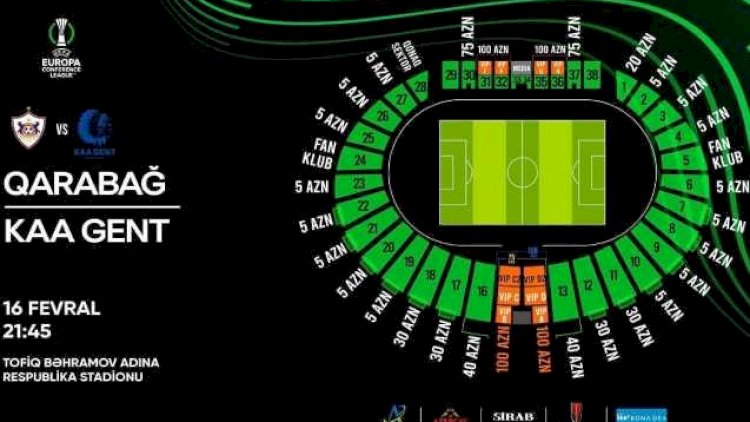    “Qarabağ“ - “Gent” oyununun biletləri satışa çıxarıldı    